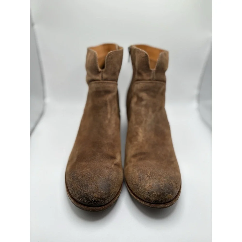 Kork Ease Side Zip Suede Ankle Boots‎ Womens Size 9 M Booties Brown K48523